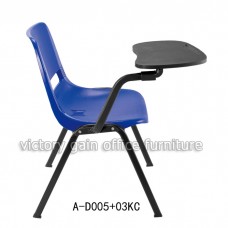 A-D005+03KC 彩色膠椅連寫字板